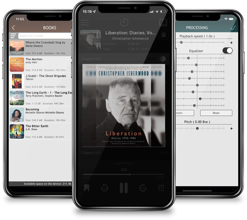 Audiobook Liberation: Diaries, Volume Three, 1970-1983 by Christopher Isherwood