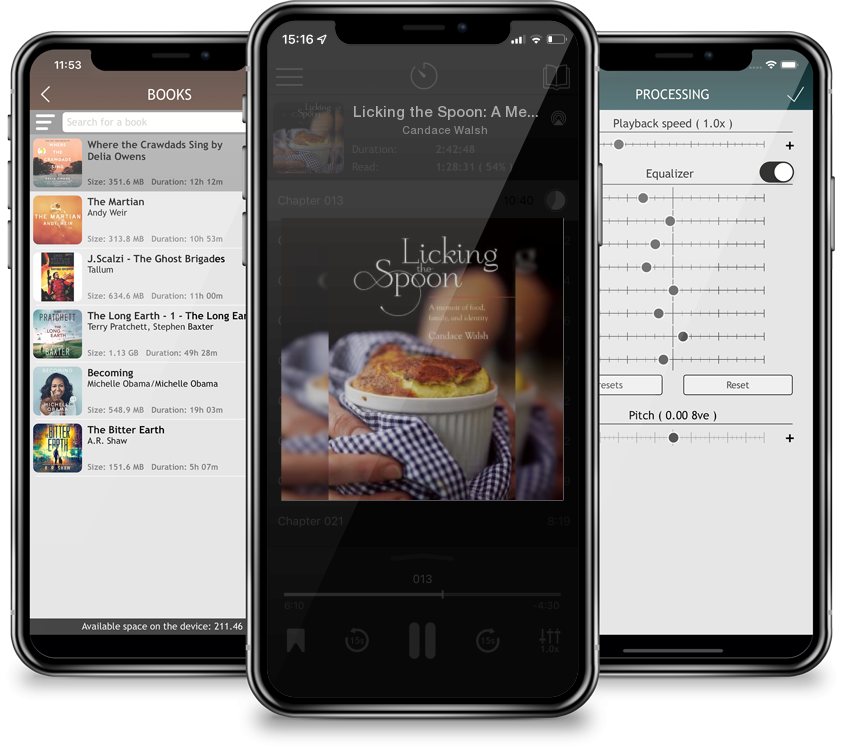 Audiobook Licking the Spoon: A Memoir of Food, Family, and Identity by Candace Walsh