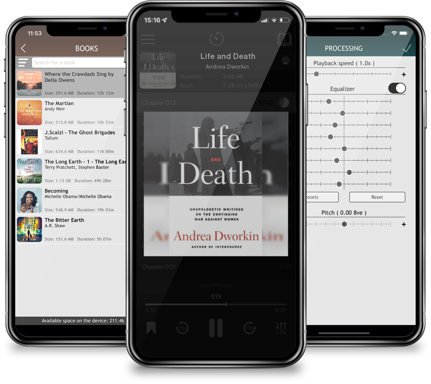 Audiobook Life and Death by Andrea Dworkin