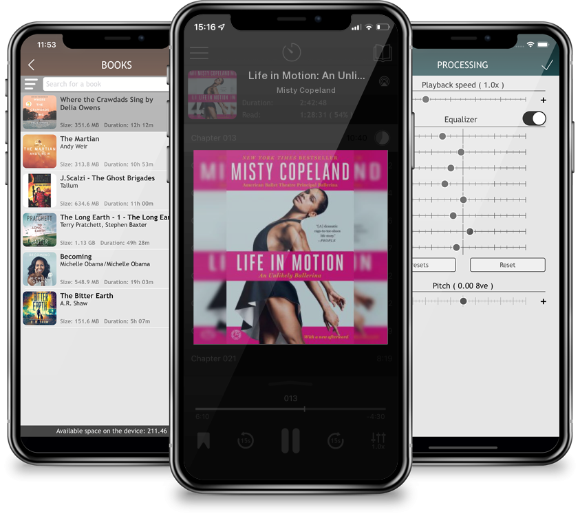 Audiobook Life in Motion: An Unlikely Ballerina by Misty Copeland