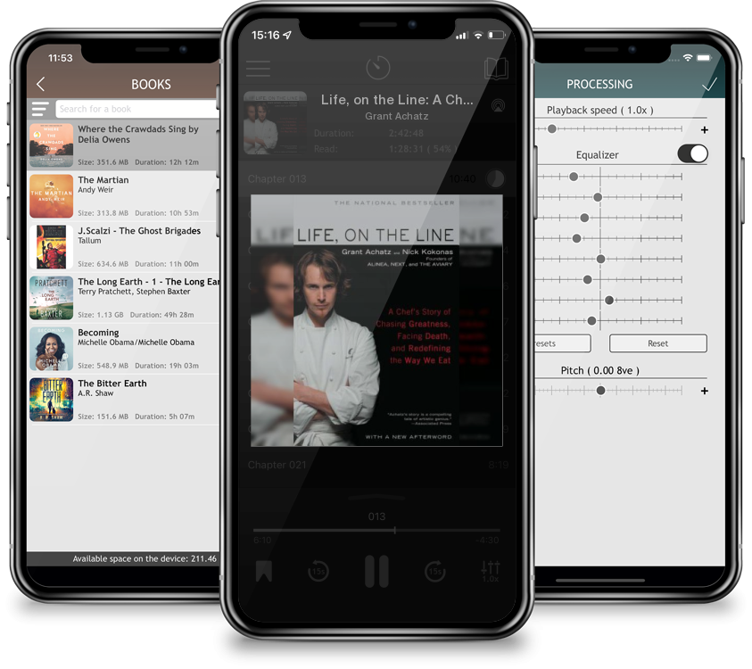 Audiobook Life, on the Line: A Chef\'s Story of Chasing Greatness, Facing Death, and Redefining the Way We Eat by Grant Achatz