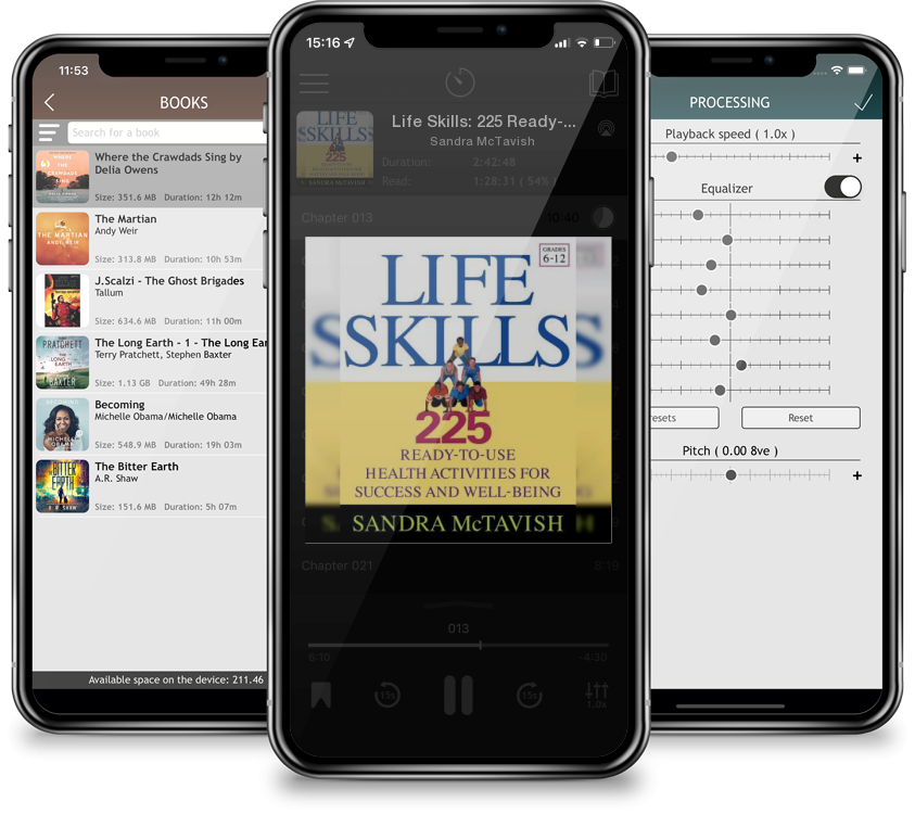 Listen Life Skills: 225 Ready-To-Use Health Activities for Success and Well-Being (Grades 6-12) by Sandra McTavish in MP3 Audiobook Player for free