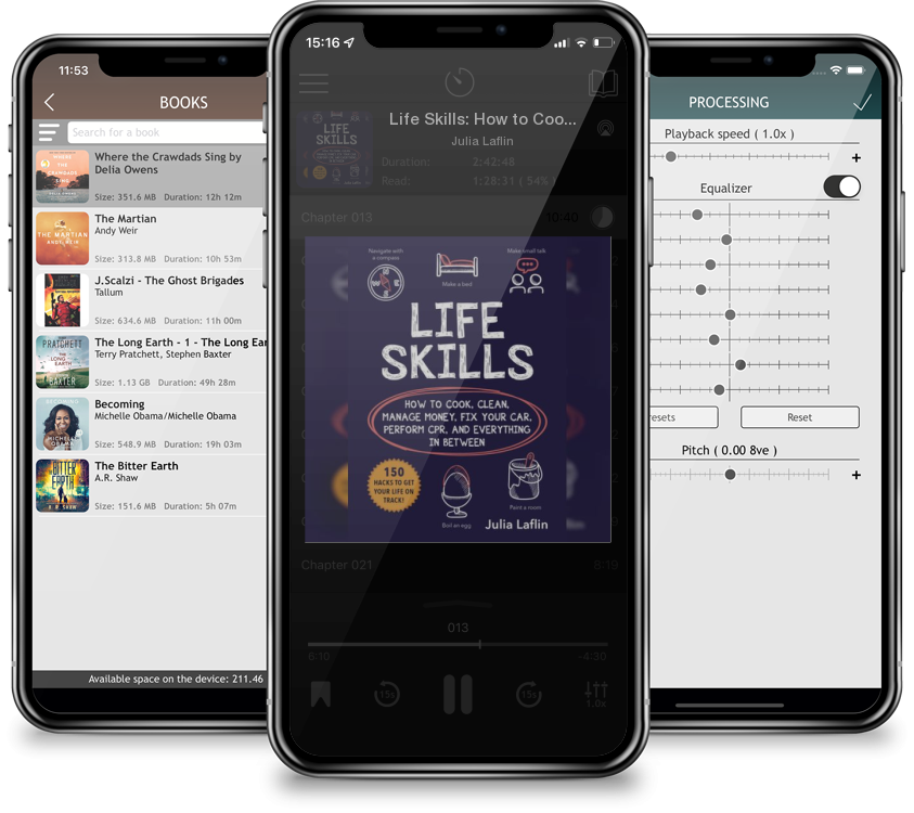 Audiobook Life Skills: How to Cook, Clean, Manage Money, Fix Your Car, Perform CPR, and Everything in Between by Julia Laflin