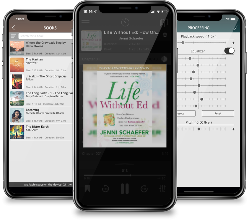 Listen Life Without Ed: How One Woman Declared Independence from Her Eating Disorder and How You Can Too by Jenni Schaefer in MP3 Audiobook Player for free