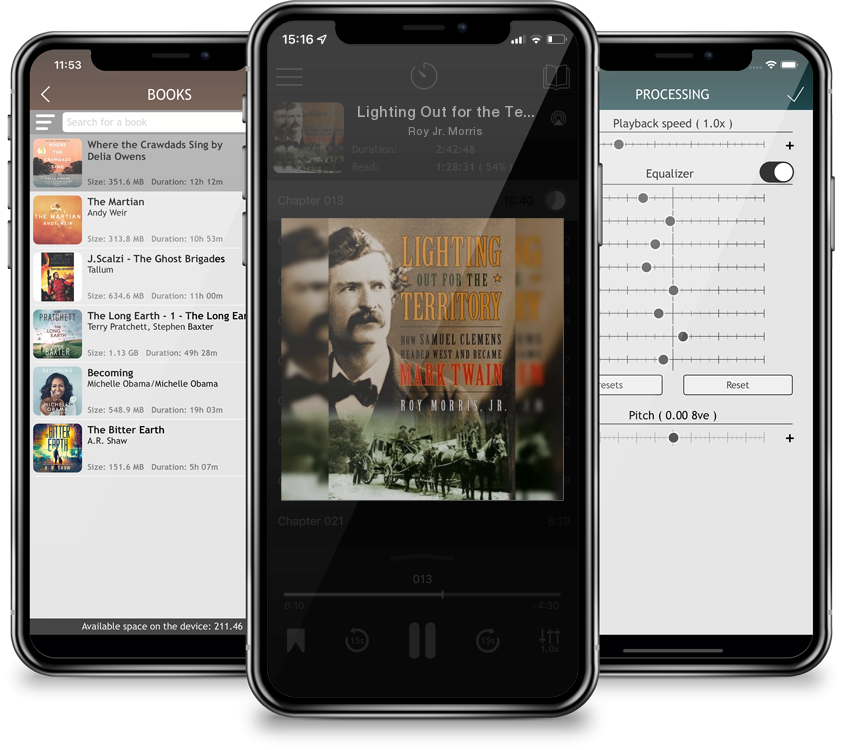 Audiobook Lighting Out for the Territory: How Samuel Clemens Headed West and Became Mark Twain by Roy Jr. Morris