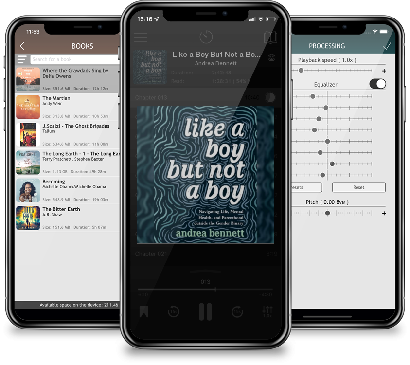 Audiobook Like a Boy But Not a Boy: Navigating Life, Mental Health, and Parenthood Outside the Gender Binary by Andrea Bennett