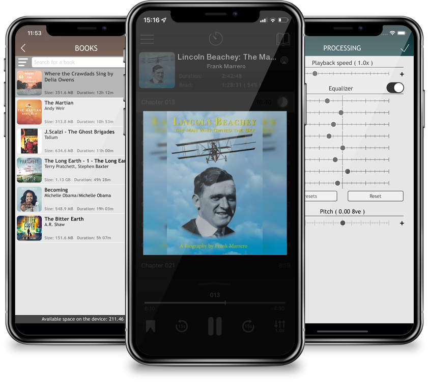 Audiobook Lincoln Beachey: The Man Who Owned the Sky by Frank Marrero