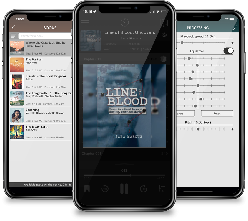 Audiobook Line of Blood: Uncovering a Secret Legacy of Mobsters, Money, and Murder by Jana Marcus