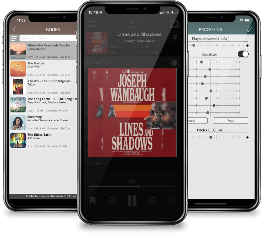 Audiobook Lines and Shadows by Joseph Wambaugh