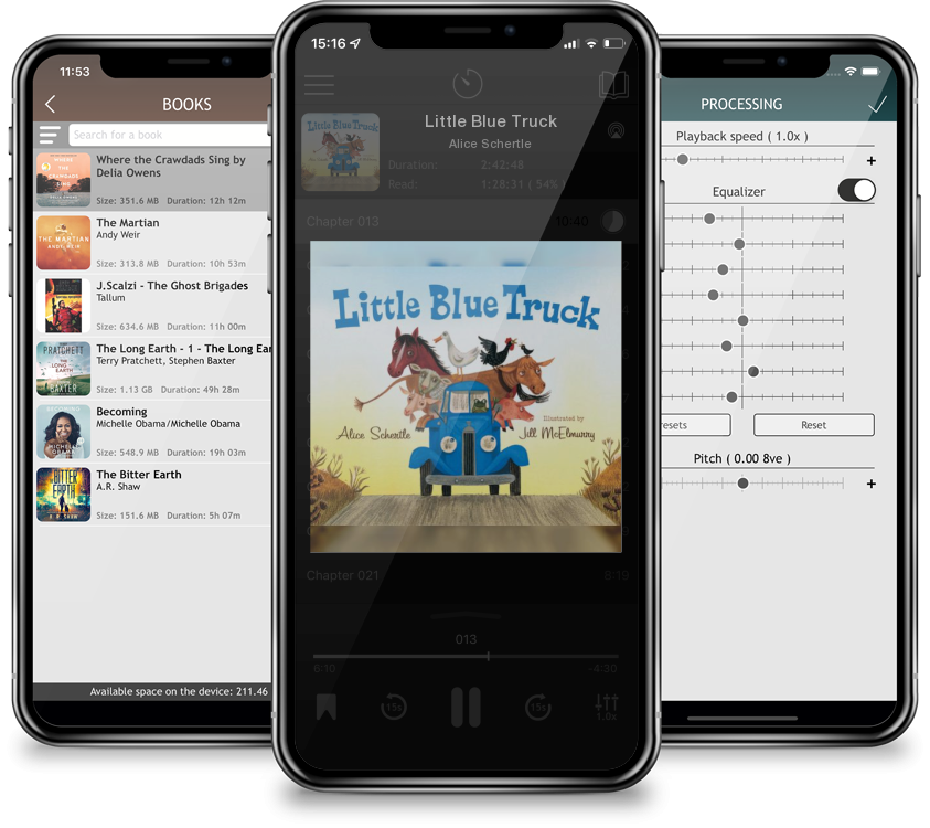 Listen Little Blue Truck by Alice Schertle in MP3 Audiobook Player for free