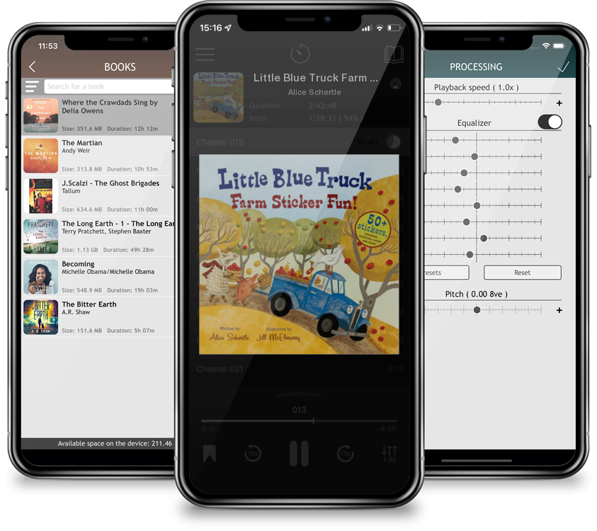 Audiobook Little Blue Truck Farm Sticker Fun! by Alice Schertle