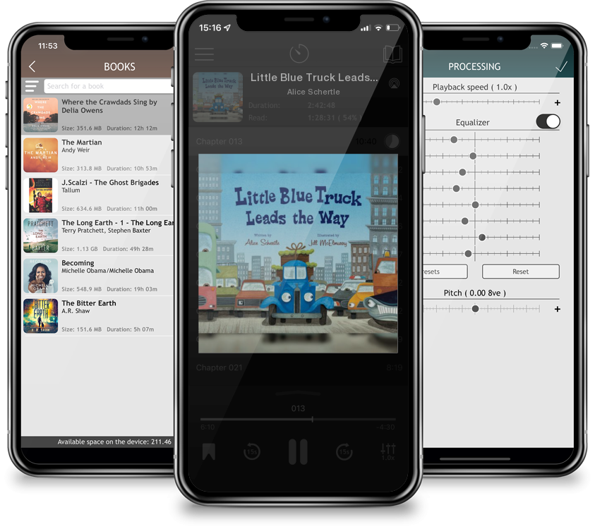 Audiobook Little Blue Truck Leads The Way by Alice Schertle