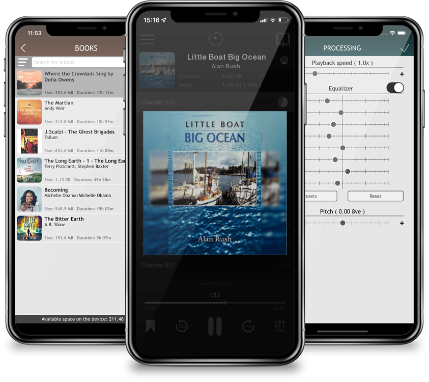 Audiobook Little Boat Big Ocean by Alan Rush