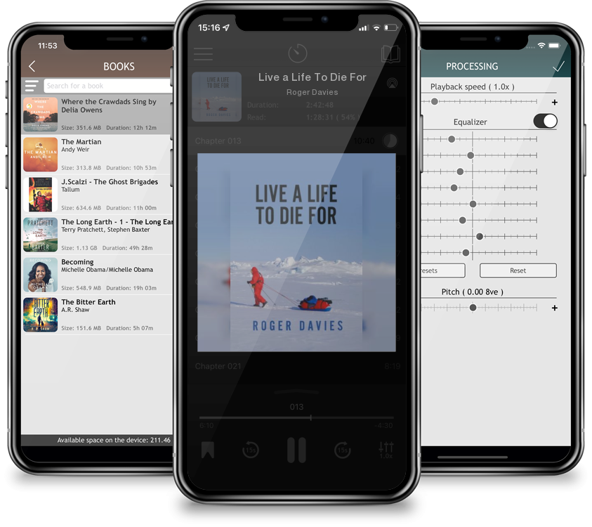 Audiobook Live a Life To Die For by Roger Davies