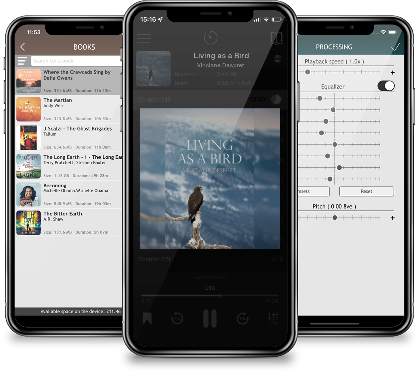 Audiobook Living as a Bird by Vinciane Despret