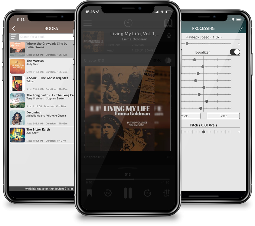 Audiobook Living My Life, Vol. 1, 1 by Emma Goldman