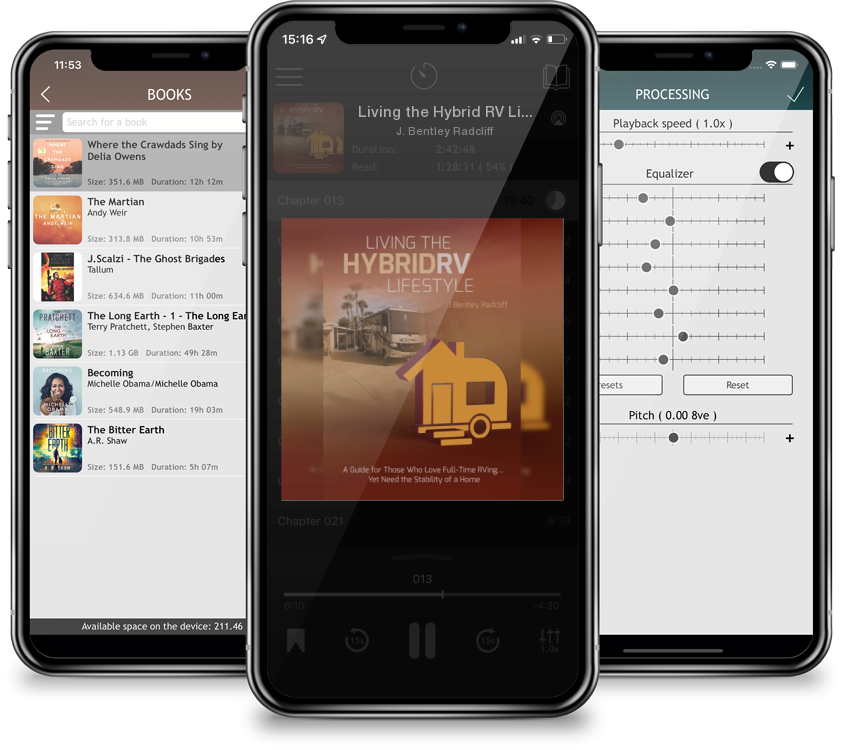 Audiobook Living the Hybrid RV Lifestyle: A Guide for Those Who Love Full-time RVing, Yet Need the Stability of a Home by J. Bentley Radcliff