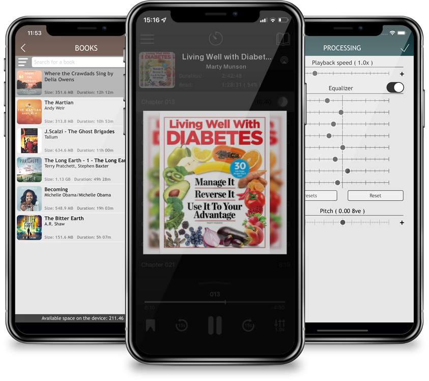 Audiobook Living Well with Diabetes: Manage It. Reverse It. Use It To Your Advantage by Marty Munson
