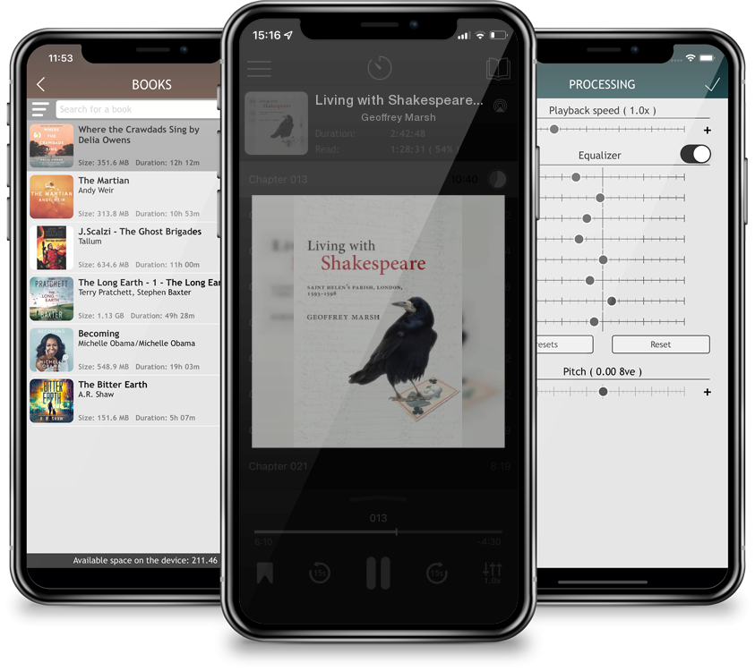 Audiobook Living with Shakespeare: Saint Helen\'s Parish, London, 1593-1598 by Geoffrey Marsh