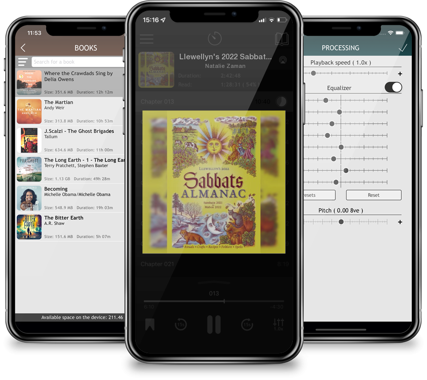 Listen Llewellyn's 2022 Sabbats Almanac: Samhain 2021 to Mabon 2022 by Natalie Zaman in MP3 Audiobook Player for free