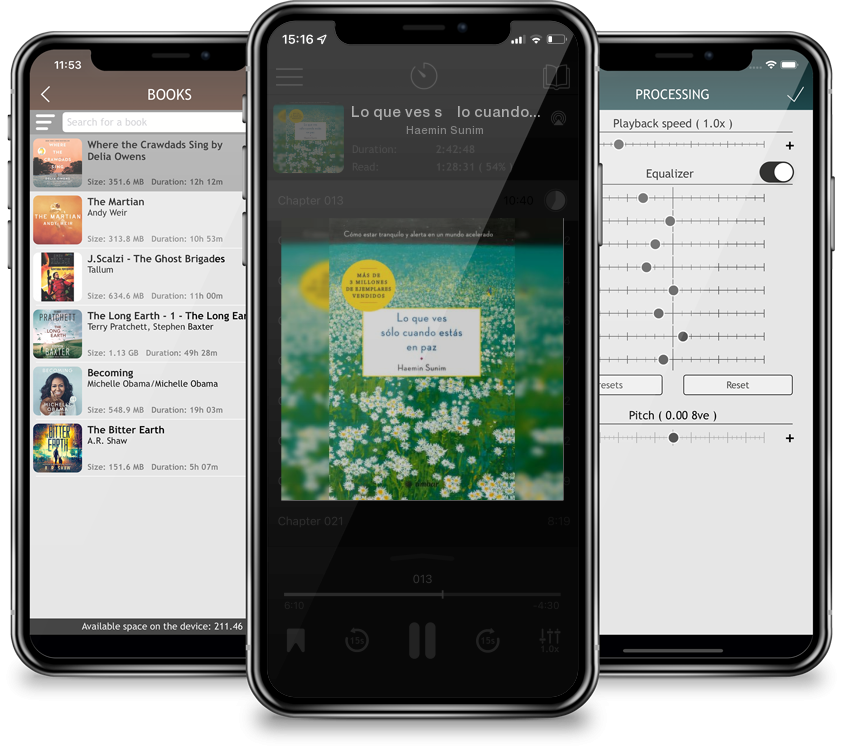 Audiobook Lo que ves sólo cuando estás en paz: Cómo estar tranquilo y alerta en un mundo acelerado by Haemin Sunim