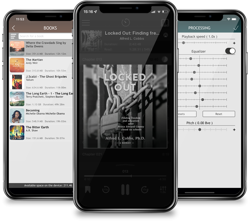Audiobook Locked Out: Finding freedom and education after Prince Edward County closed its schools (Large Print / Paperback) by Alfred L. Cobbs