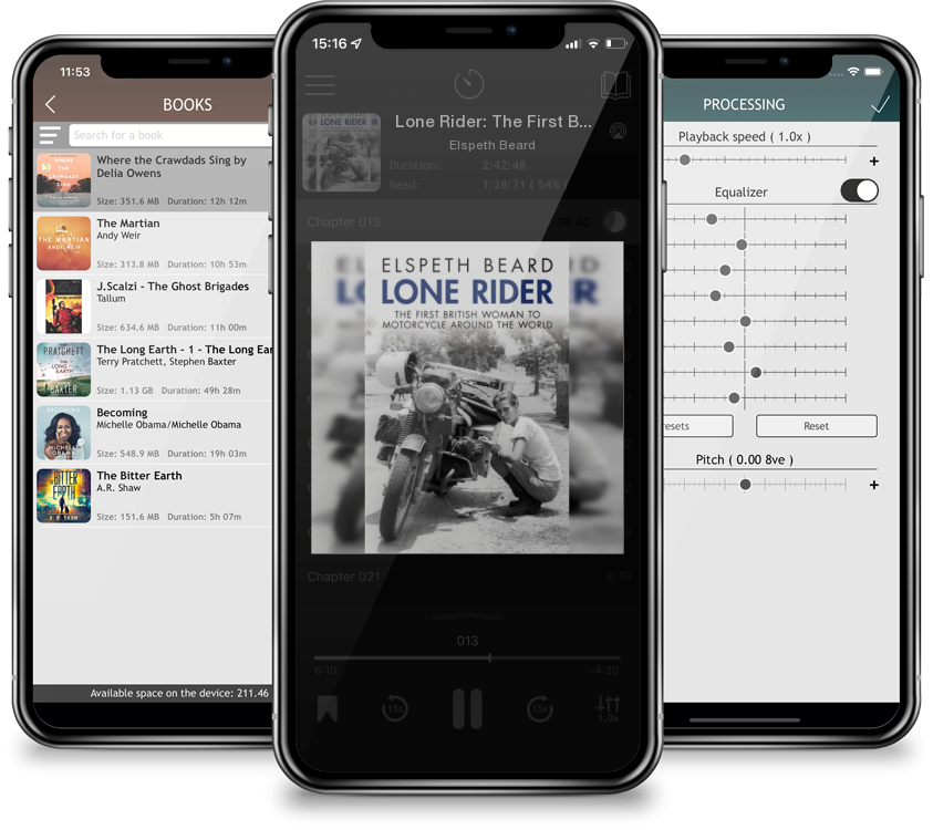 Audiobook Lone Rider: The First British Woman to Motorcycle Around the World by Elspeth Beard