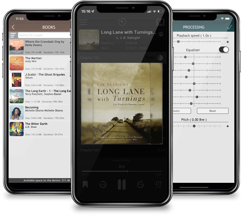 Audiobook Long Lane with Turnings: Last Words of a Motoring Legend by L. J. K. Setright
