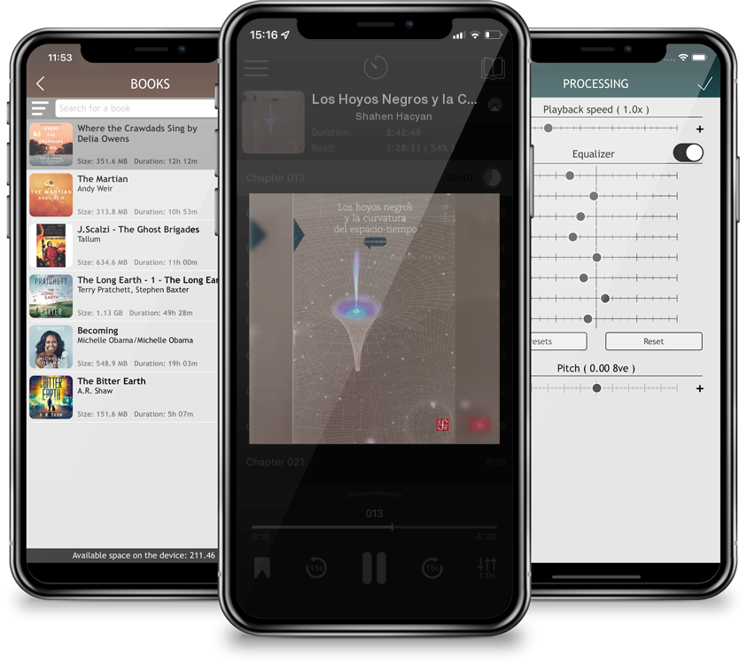 Audiobook Los Hoyos Negros y la Curvatura del Espacio-Tiempo (La Ciencia Para Todos #50) by Shahen Hacyan