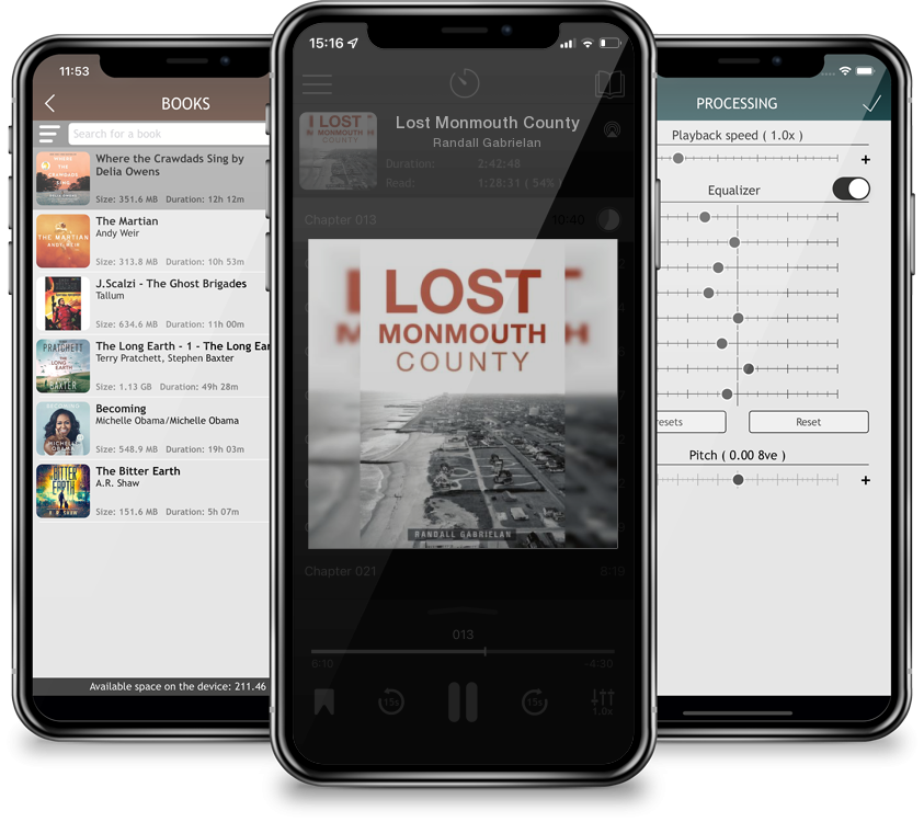 Listen Lost Monmouth County by Randall Gabrielan in MP3 Audiobook Player for free