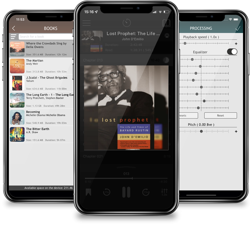 Audiobook Lost Prophet: The Life and Times of Bayard Rustin by John D'Emilio