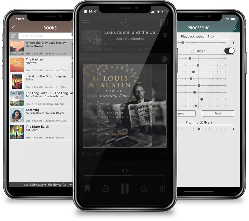 Audiobook Louis Austin and the Carolina Times: A Life in the Long Black Freedom Struggle by Jerry Gershenhorn