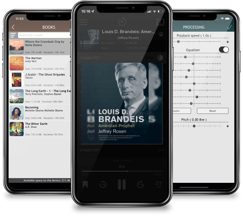 Listen Louis D. Brandeis: American Prophet (Jewish Lives) by Jeffrey Rosen in MP3 Audiobook Player for free