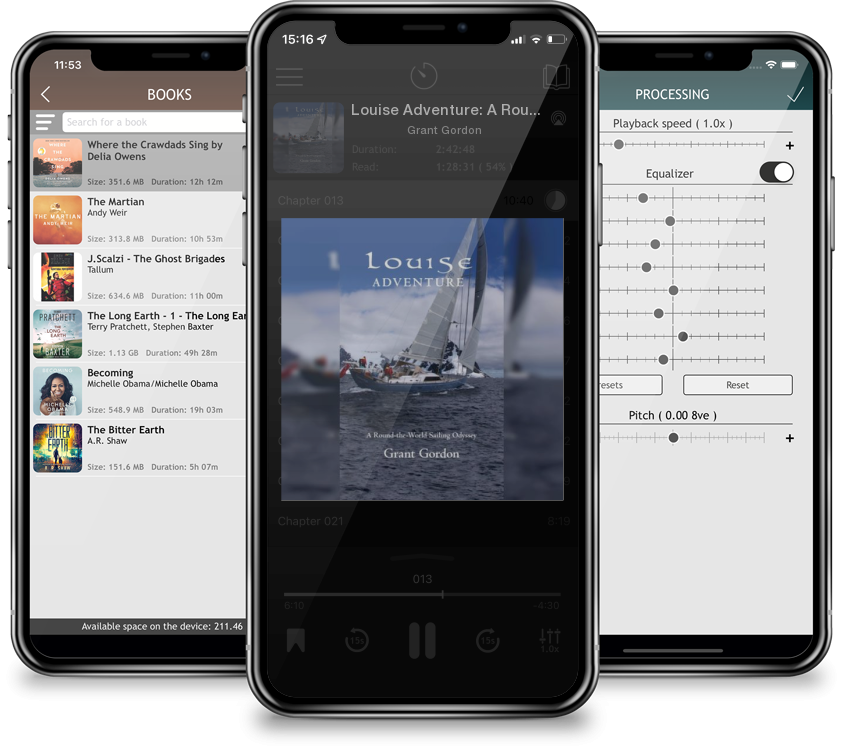 Audiobook Louise Adventure: A Round-the-World Sailing Odyssey by Grant Gordon