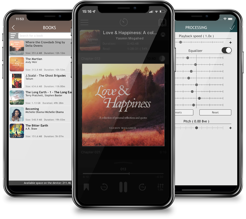 Audiobook Love & Happiness: A collection of personal reflections and quotes by Yasmin Mogahed