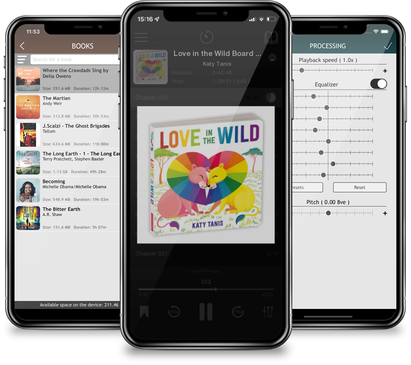 Audiobook Love in the Wild Board Book by Katy Tanis