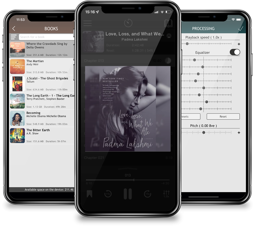 Audiobook Love, Loss, and What We Ate: A Memoir by Padma Lakshmi