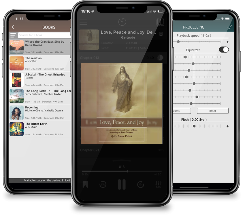 Audiobook Love, Peace and Joy: Devotion to the Sacred Heart of Jesus According to St. Gertrude the Great by Gertrude