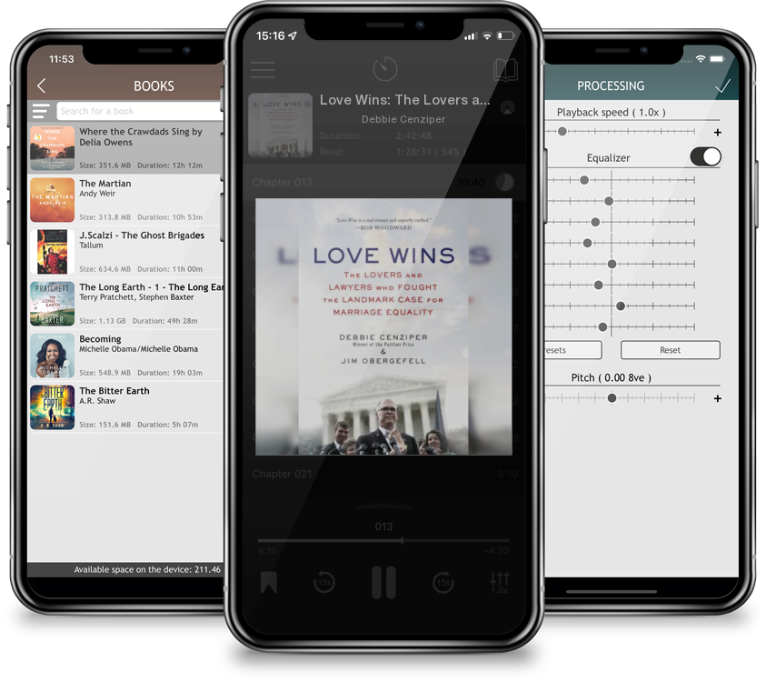 Audiobook Love Wins: The Lovers and Lawyers Who Fought the Landmark Case for Marriage Equality by Debbie Cenziper