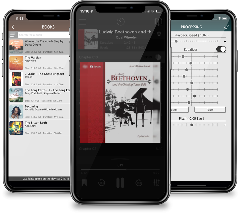 Audiobook Ludwig Beethoven and the Chiming Tower Bells by Opal Wheeler