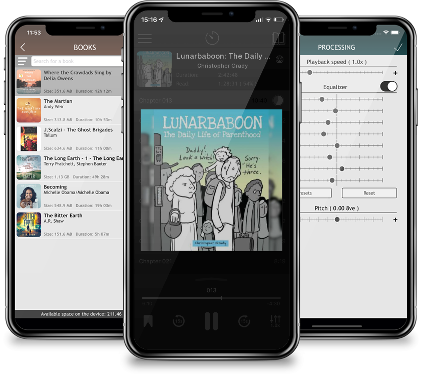 Audiobook Lunarbaboon: The Daily Life of Parenthood by Christopher Grady