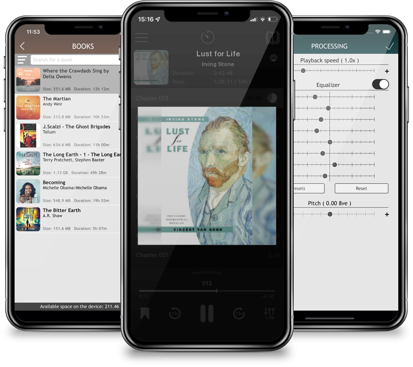 Audiobook Lust for Life by Irving Stone
