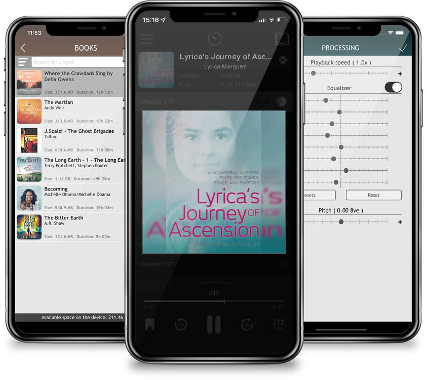 Audiobook Lyrica\'s Journey of Ascension: A Nonverbal Autistic Finds Her Power, Peace, and Purpose by Lyrica Marquez