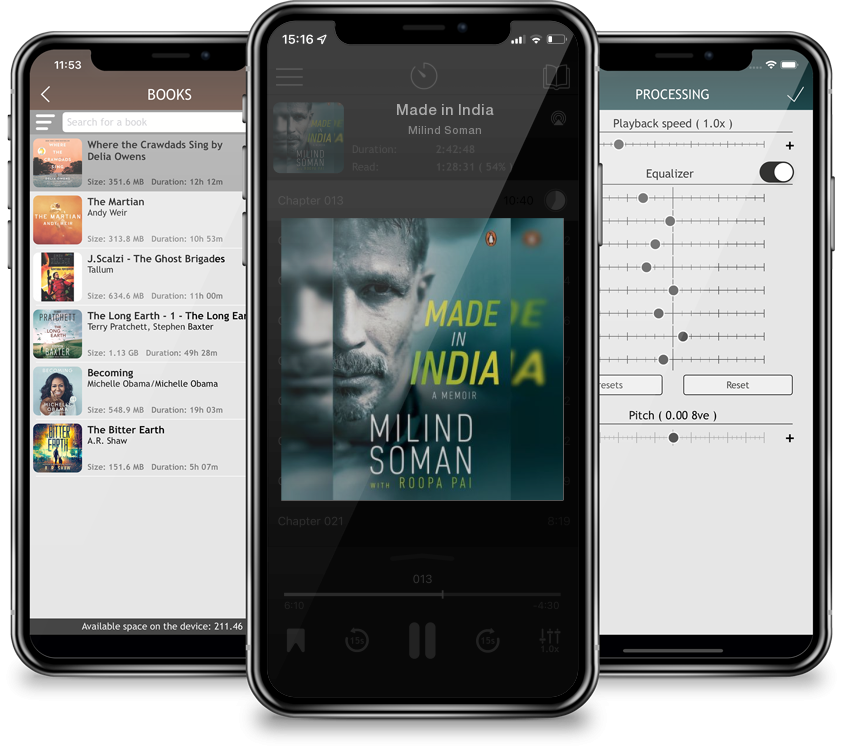 Listen Made in India by Milind Soman in MP3 Audiobook Player for free