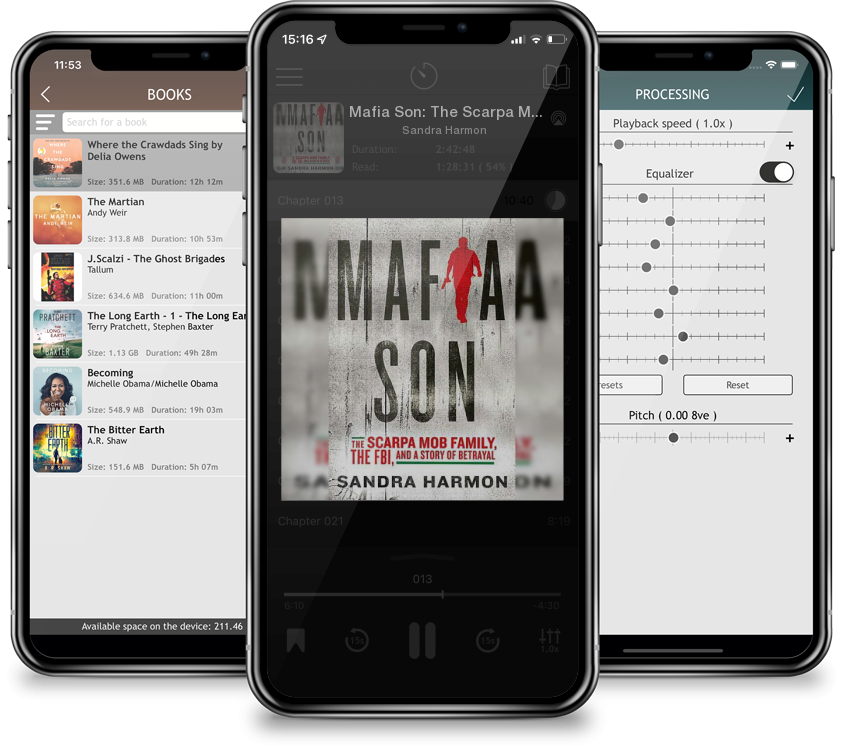Listen Mafia Son: The Scarpa Mob Family, the FBI, and a Story of Betrayal by Sandra Harmon in MP3 Audiobook Player for free