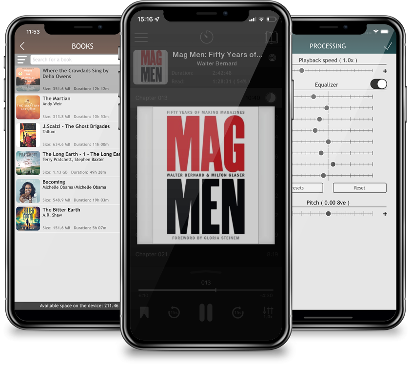 Listen Mag Men: Fifty Years of Making Magazines by Walter Bernard in MP3 Audiobook Player for free