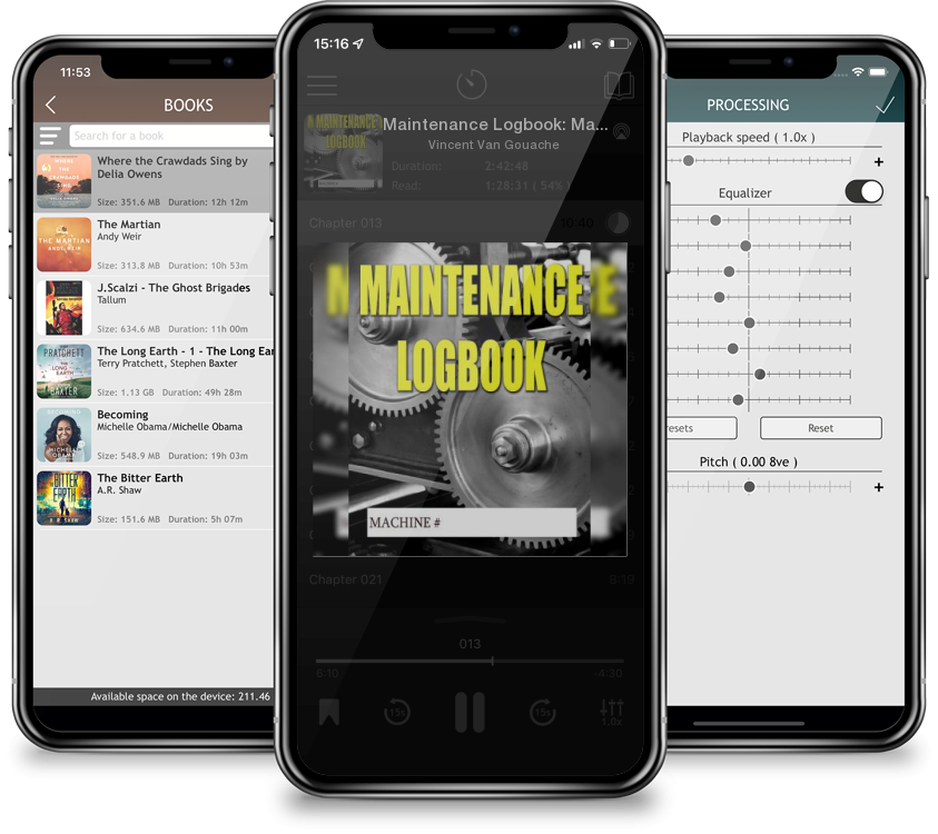 Audiobook Maintenance Logbook: Machinery and Vehicle Log by Vincent Van Gouache