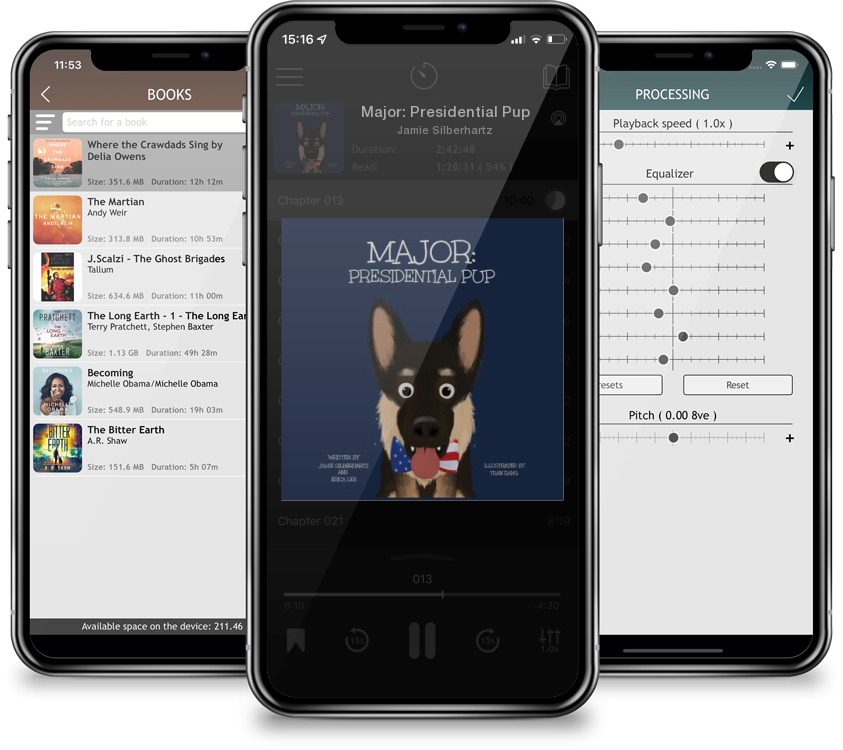 Audiobook Major: Presidential Pup by Jamie Silberhartz