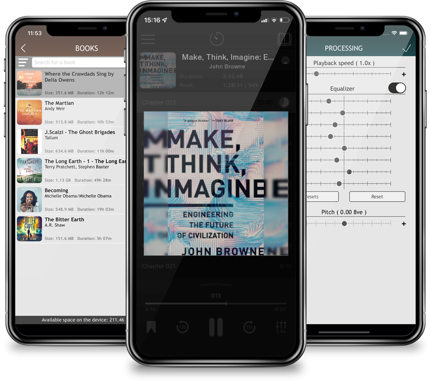 Audiobook Make, Think, Imagine: Engineering the Future of Civilization by John Browne