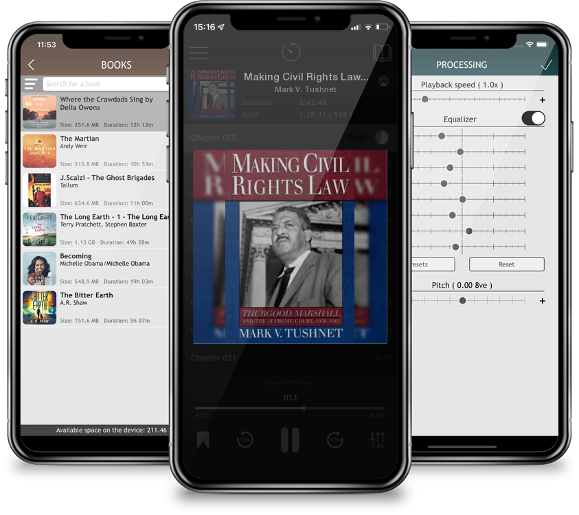 Audiobook Making Civil Rights Law: Thurgood Marshall and the Supreme Court, 1936-1961 by Mark V. Tushnet